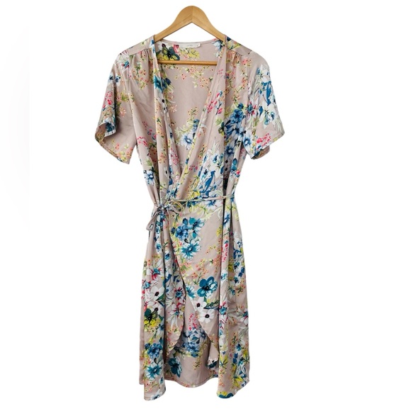 Luna Floral Morning Gown, Size M - Picture 1 of 8